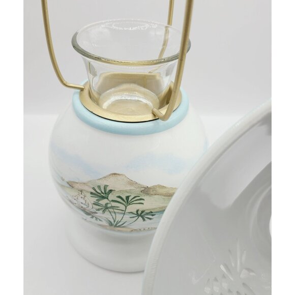 Lenox British Colonial Candle Lamp Pineapple Design Tropical Nautical - Picture 4 of 10